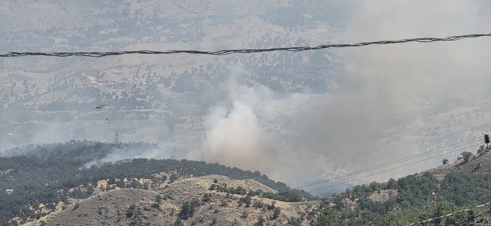 Adıyaman Gerger’de ormanlık alanda yangın paniği