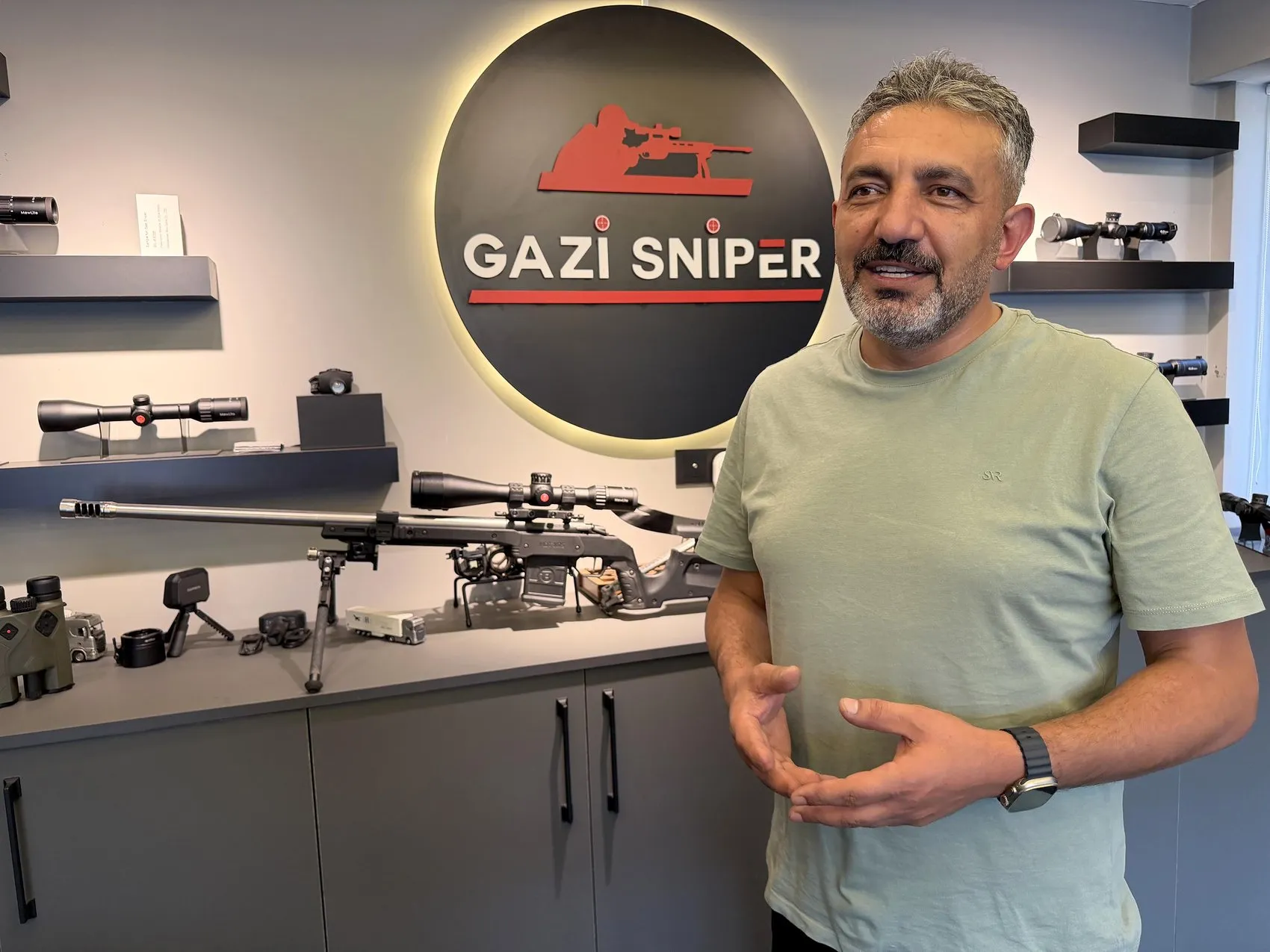 Erzurum’da 110 metreden imkansız atış