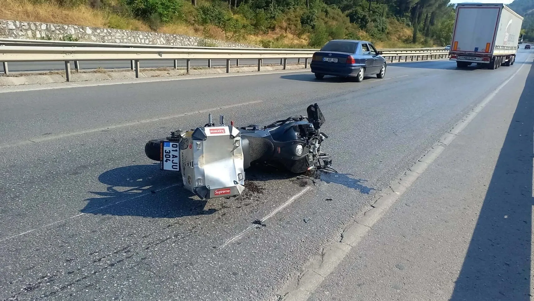 Manisa’da motosiklet kazası Bir kişi hayatını kaybetti