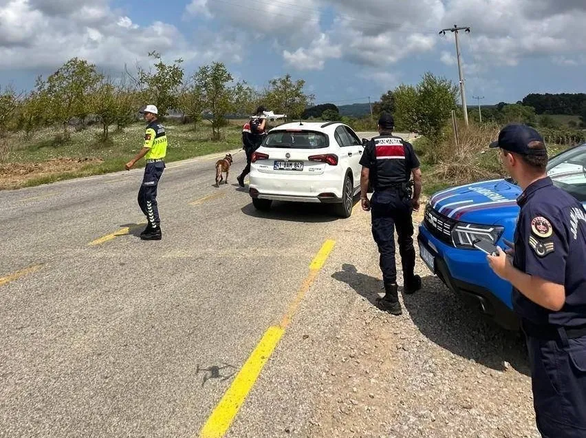 Kandıra'da fındık nöbeti havadan başladı