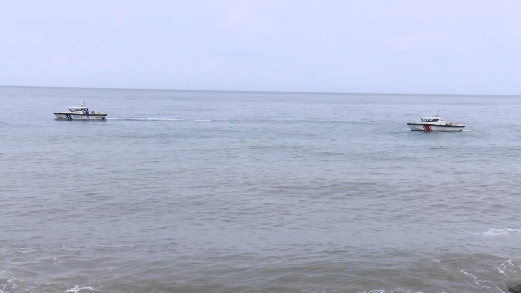 Rize'de dalgalara kapılan 11 yaşındaki çocuk için ikinci gün