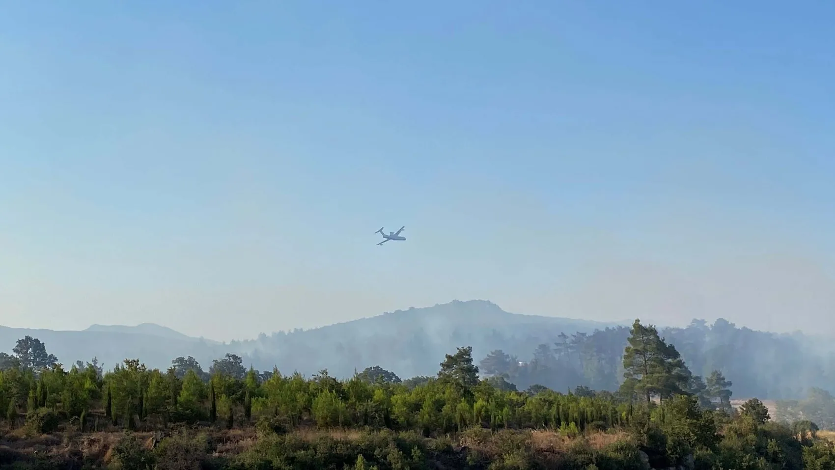 Çanakkale Bayramiç’te orman yangını alarmı