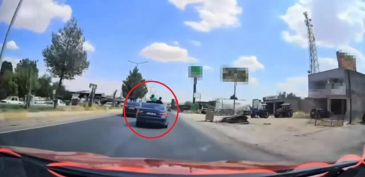Diyarbakır trafiğinde iki çocuğun ölüme davetiye çıkardığı o anlar
