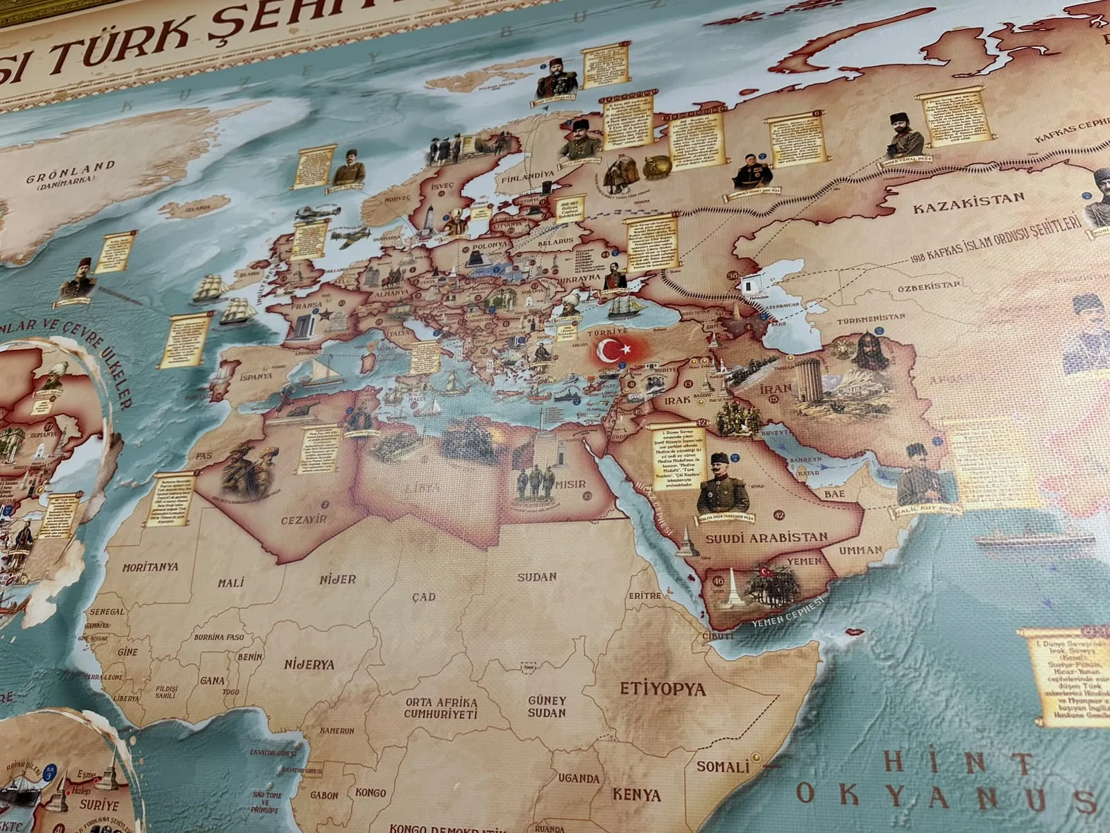 Dünyanın dört bir yanındaki Türk şehitlikleri tek haritada toplandı