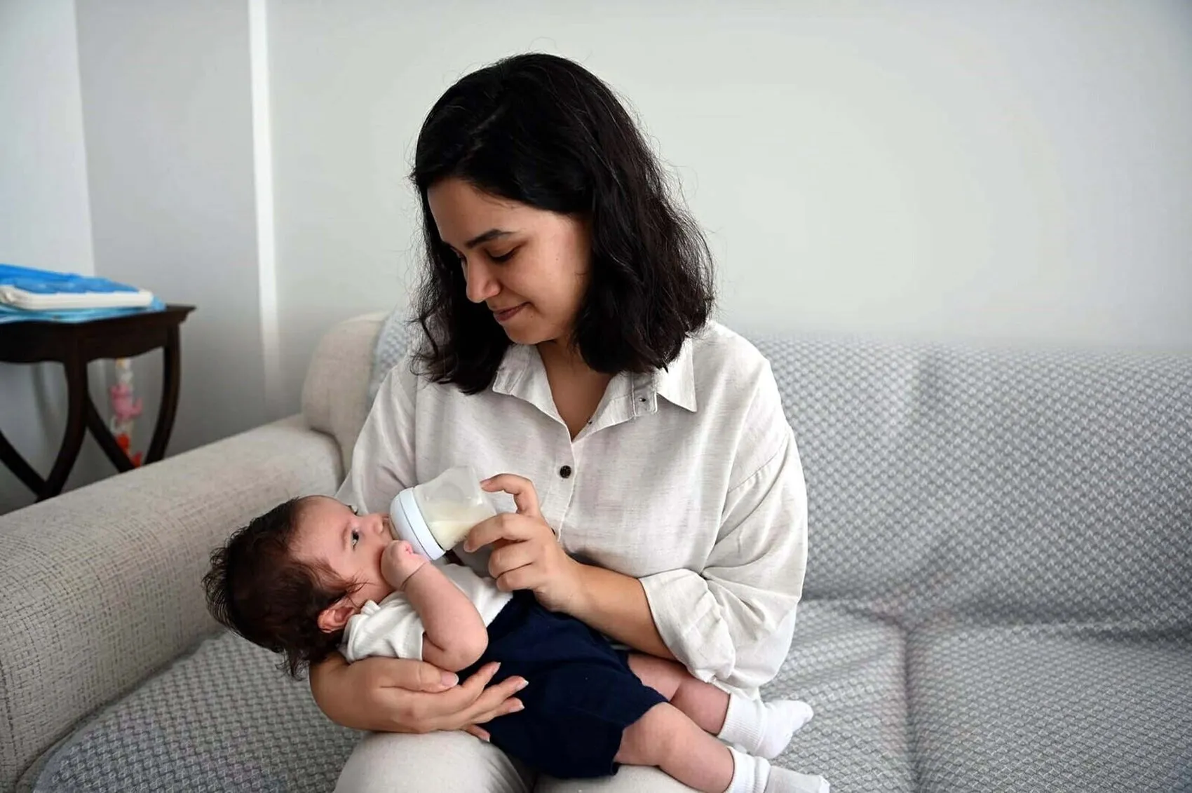 SMA hastası Teoman bebek tedavisini tamamlayıp evine döndü