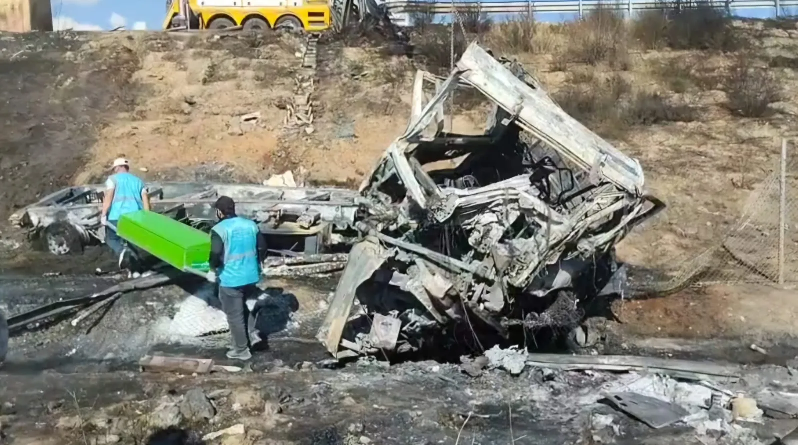 Yola çıkan TIR şoförünün son canlı yayını kazadan önce kaydedildi