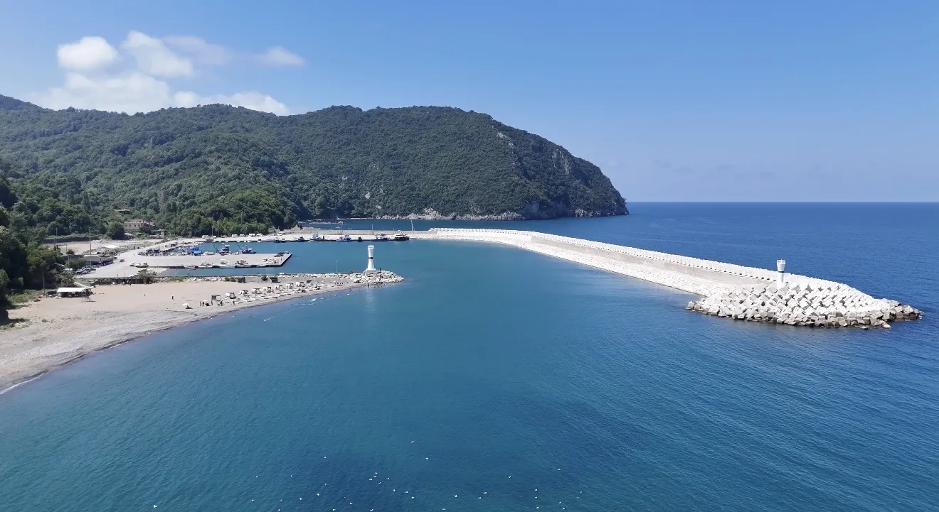 Amasra’nın saklı cenneti Tarlaağzı havadan görüntülendi
