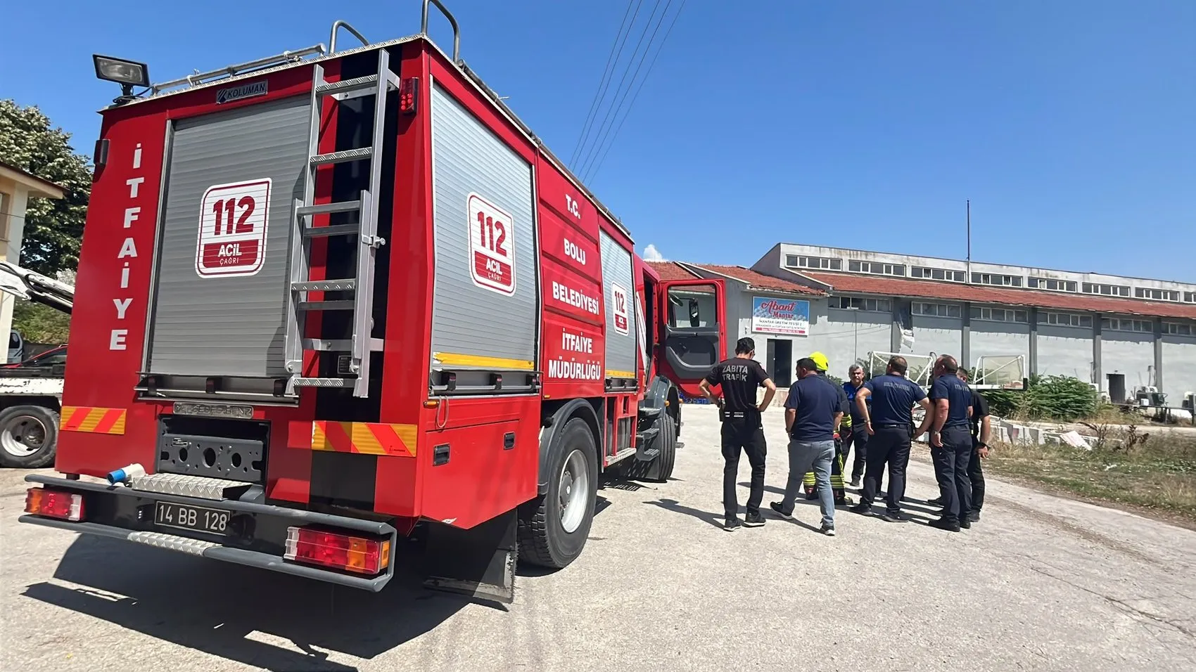 Bolu'da mantar tesisindeki duman itfaiyeyi harekete geçirdi