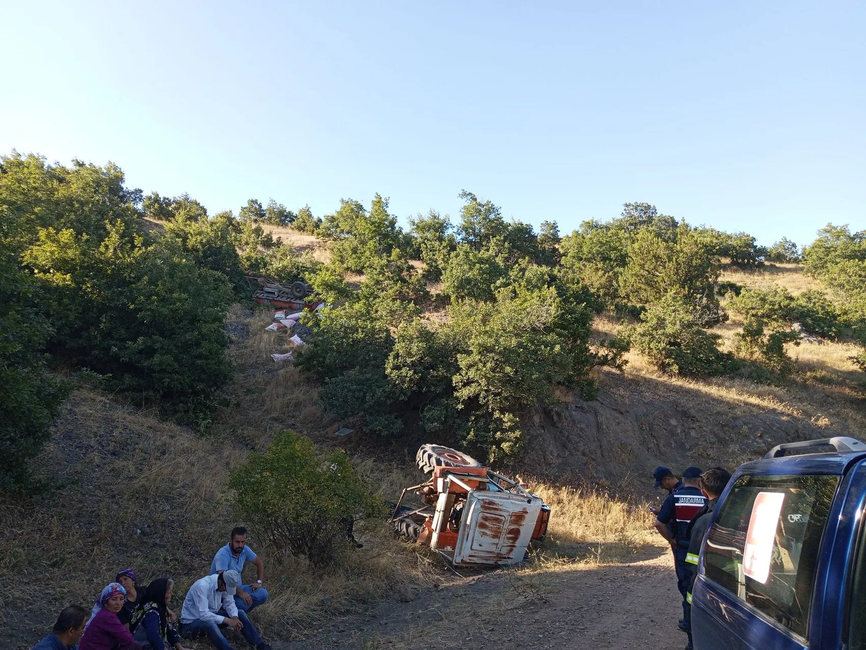 Amasya'da traktör kazası can aldı