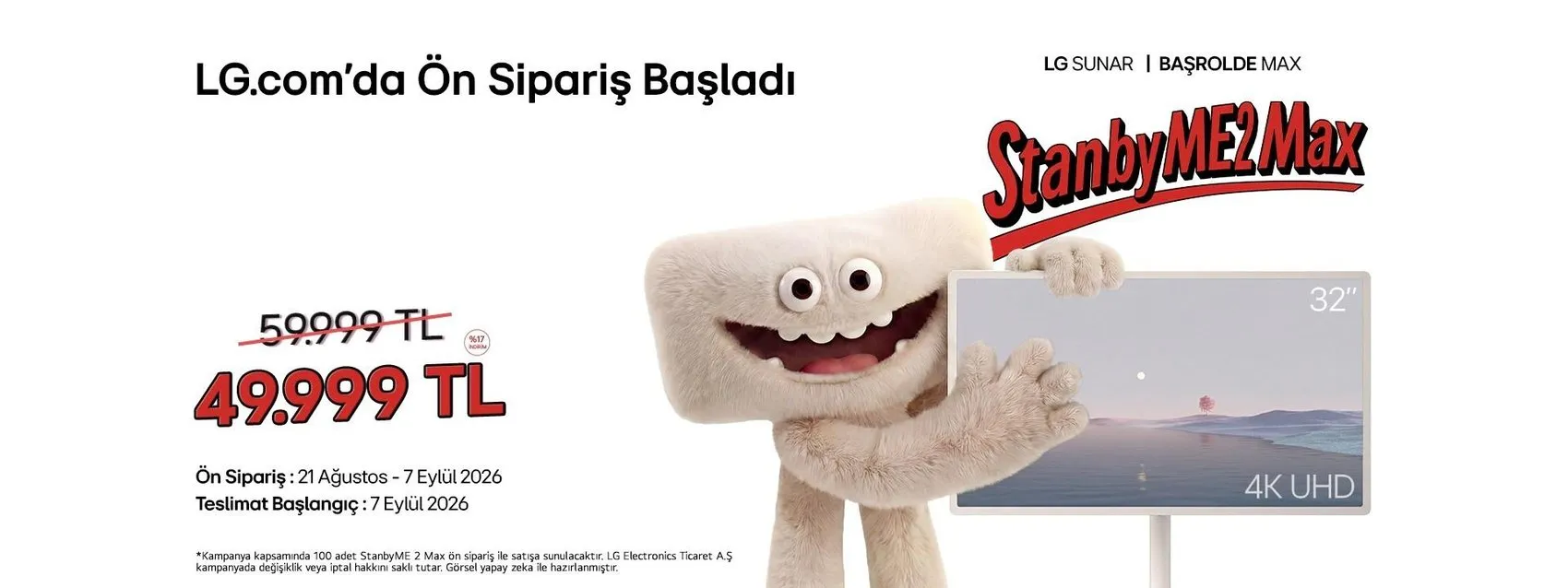 LG StanbyME 2 Max Türkiye'de: İşte özellikleri ve fiyatı