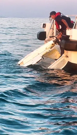 Sakarya kıyılarında denize düşmüş insansız hava aracı bulundu