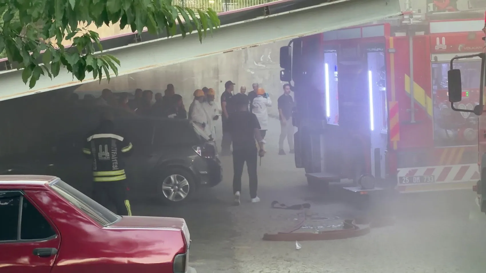 Erzurum Adliyesi’nde yangın paniği