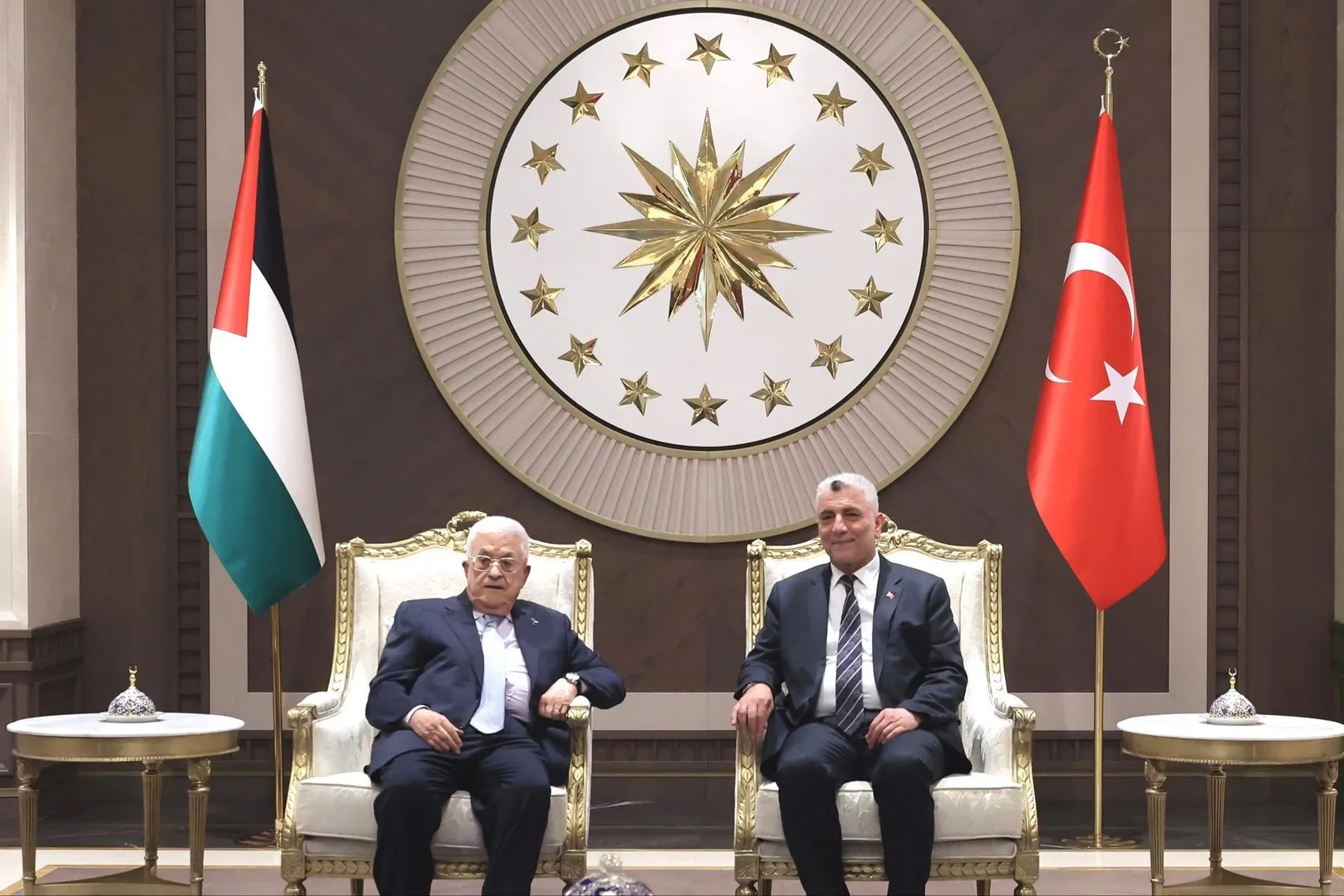 Filistin Lideri Abbas Ankara'ya Geldi