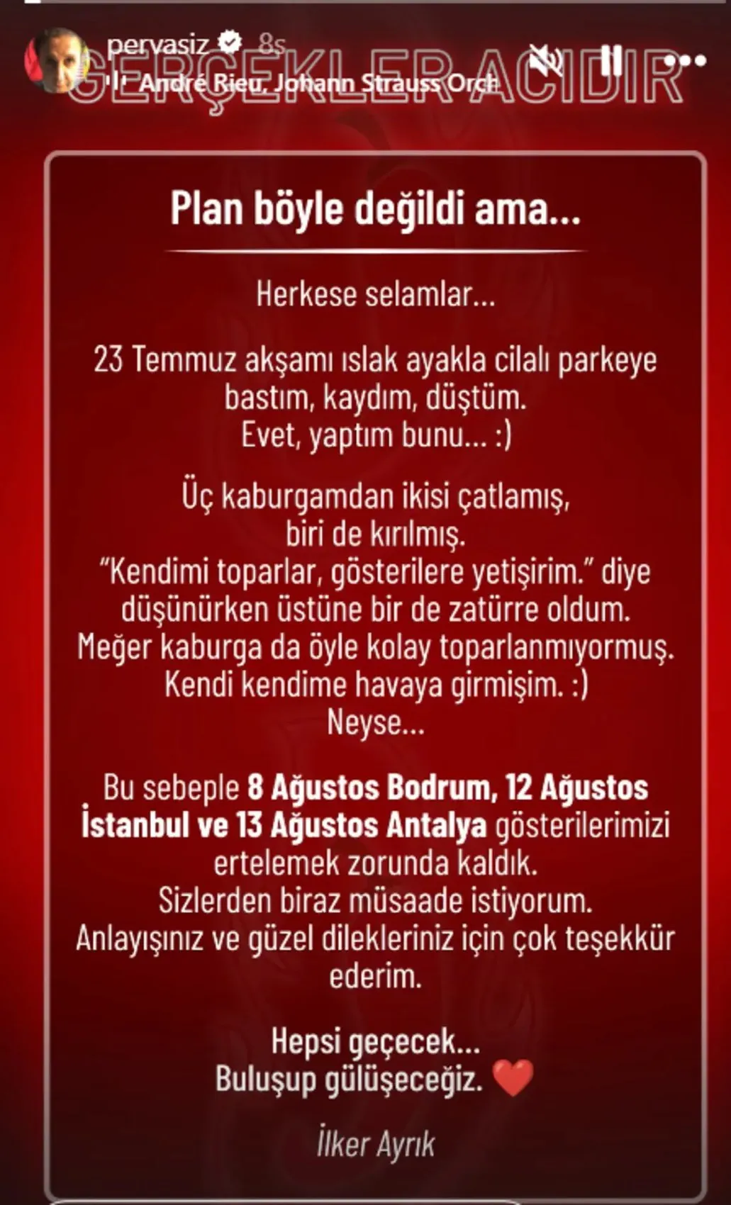 İlker Ayrık tan üzen haber: Kaza geçirdi, gösteriler ertelendi 2