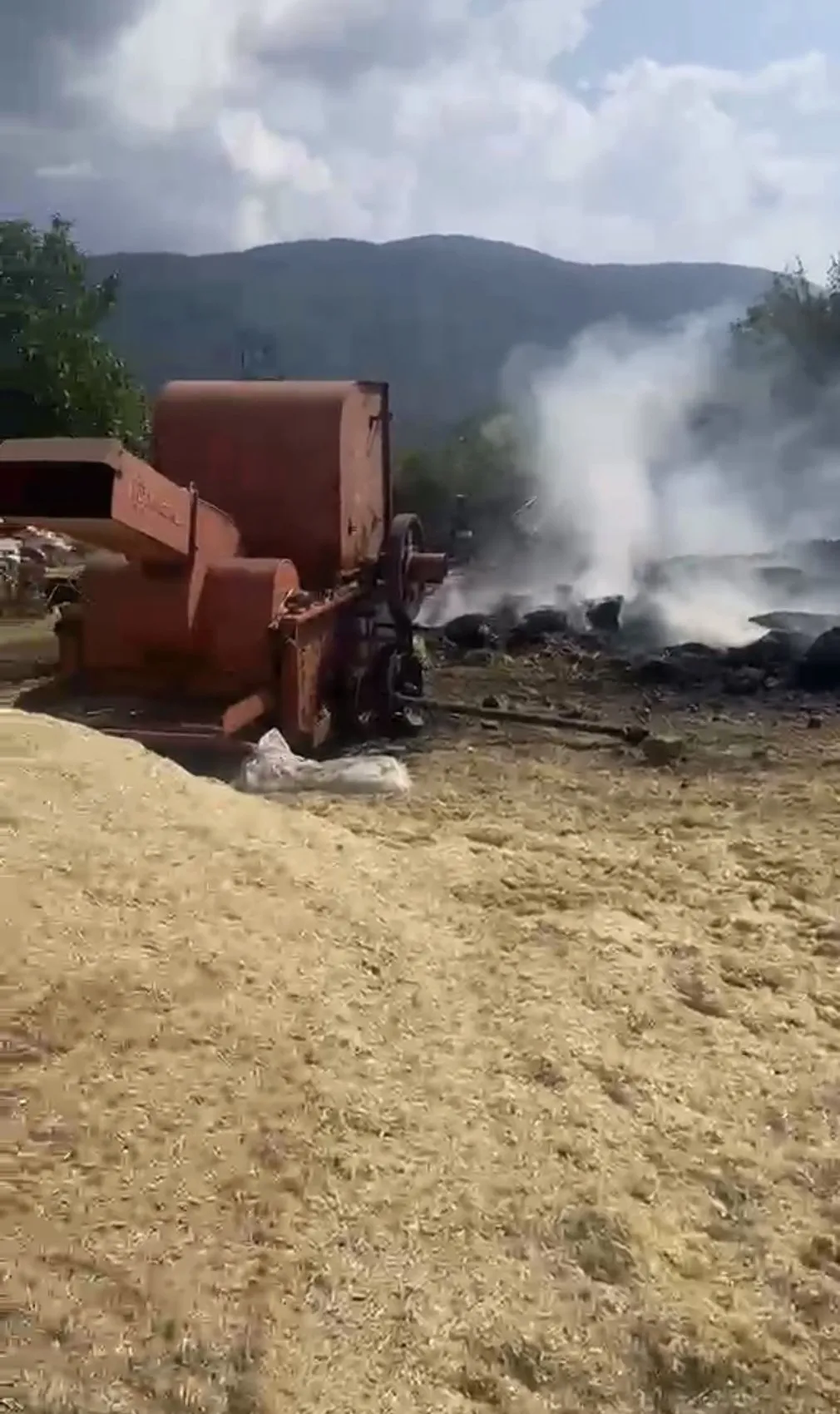 Karabük'te hasat mesaisi kabusa döndü