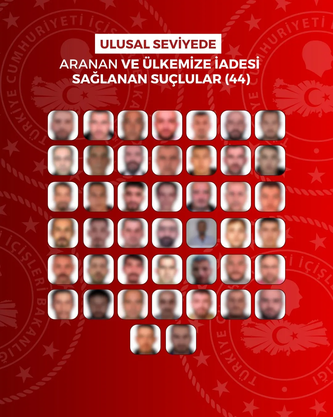 Kaçak suçlulara yurt dışı yok 60 firari Türkiye'ye getirildi