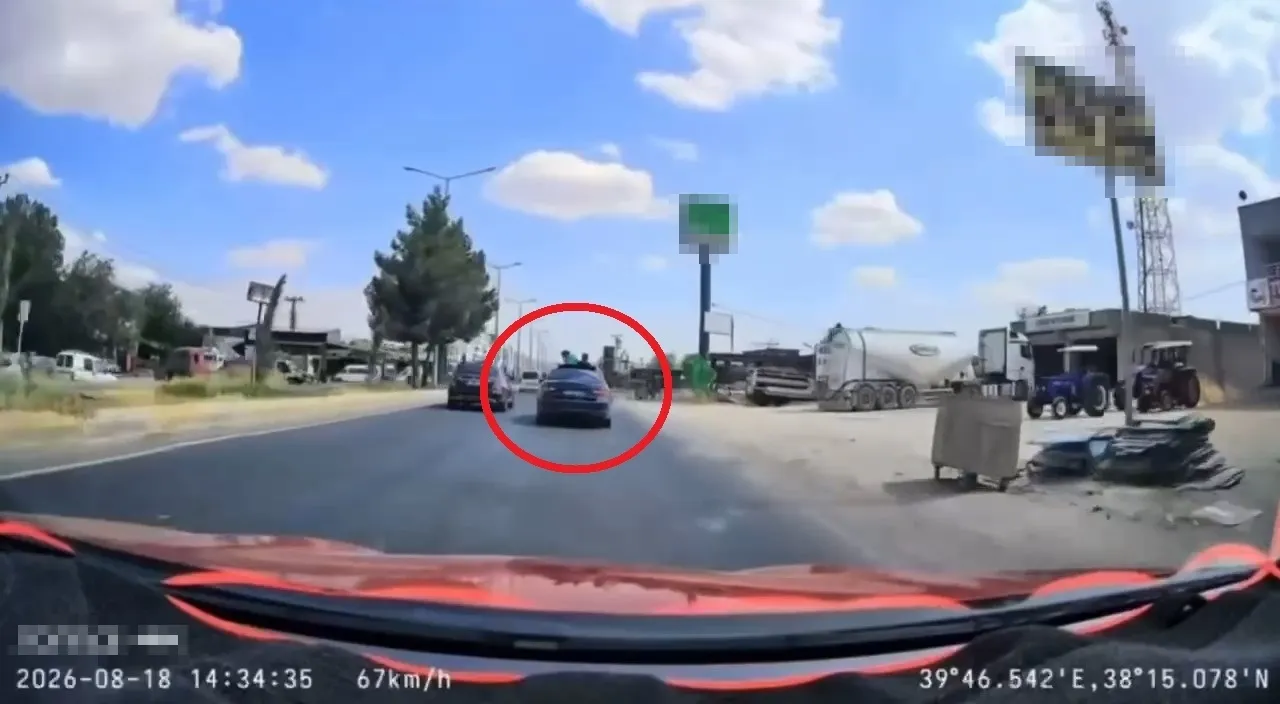 Diyarbakırda çocukları tavana çıkaran sürücüye rekor trafik cezası