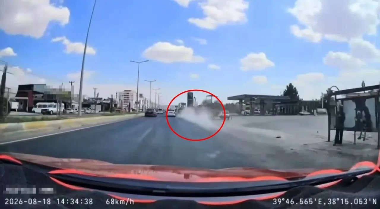 Diyarbakır trafiğinde iki çocuğun ölüme davetiye çıkardığı o anlar