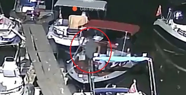 İznik Limanı’nda gece yarısı tekne soygunu
