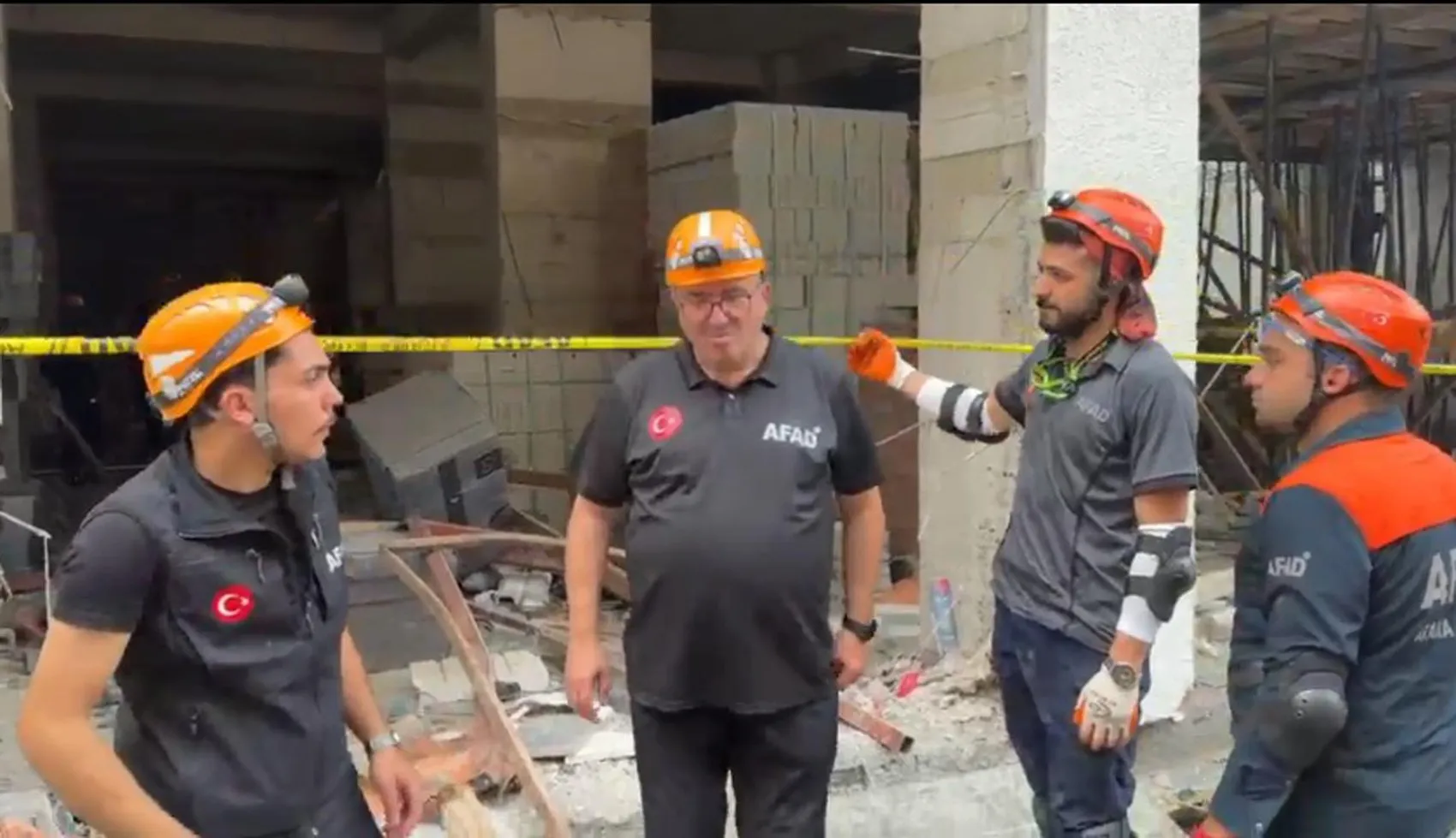 Erzurum'da inşaat faciası ucuz atlatıldı