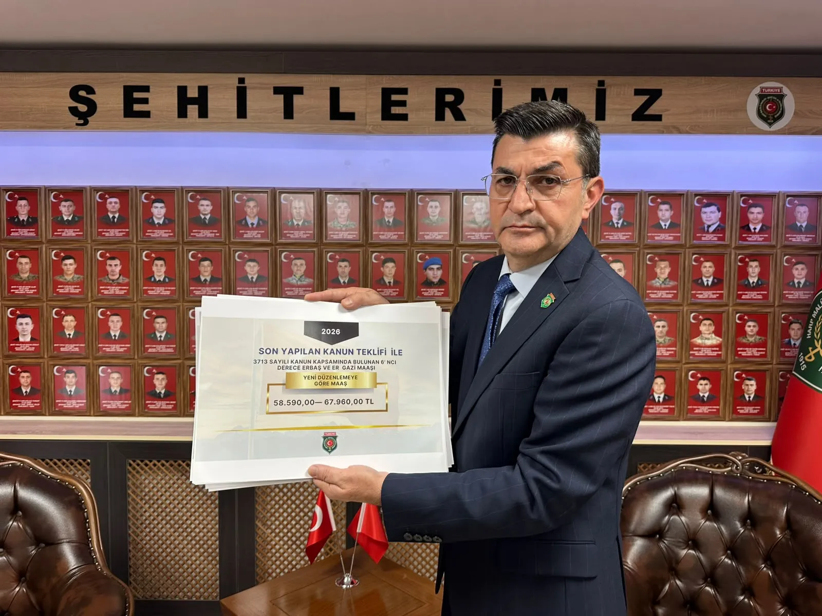 Şehit yakınları ve gazilerin maaşlarına dev zam