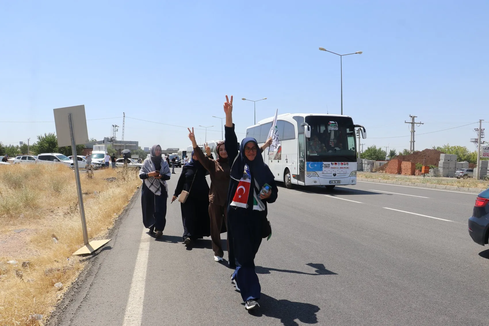 Avrupa’dan Filistin’e Destek Konvoyu Diyarbakır’a Geldi