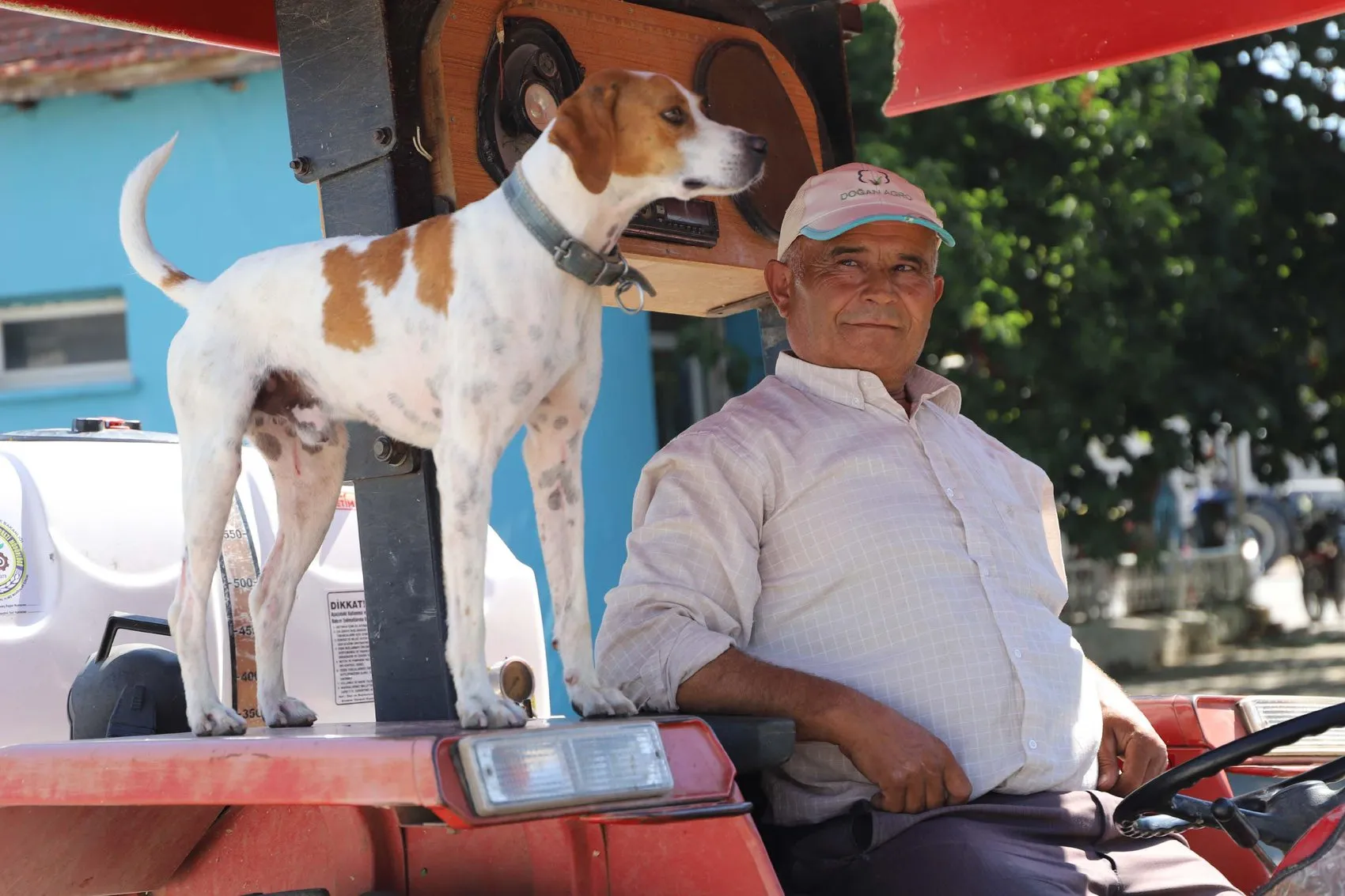 Sokaktan kurtardığı köpeğiyle tarlada mesai arkadaşı oldu