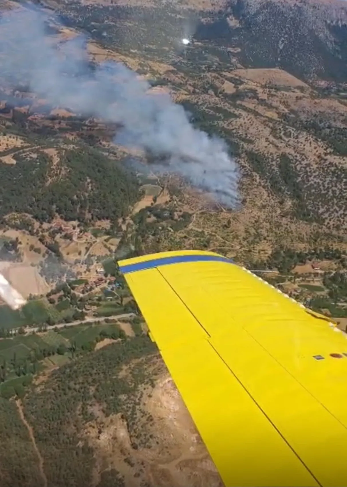 Kiraz'da alevler ormana sıçradı, 4 uçak 5 helikopter havadan müdahale ediyor