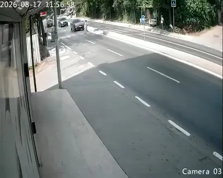 Kaldırımda yürüyen dede ve torununa çöp konteyneri çarptı