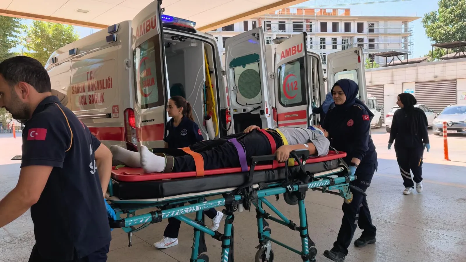 İnegöl’de motosiklet kazası kamerada