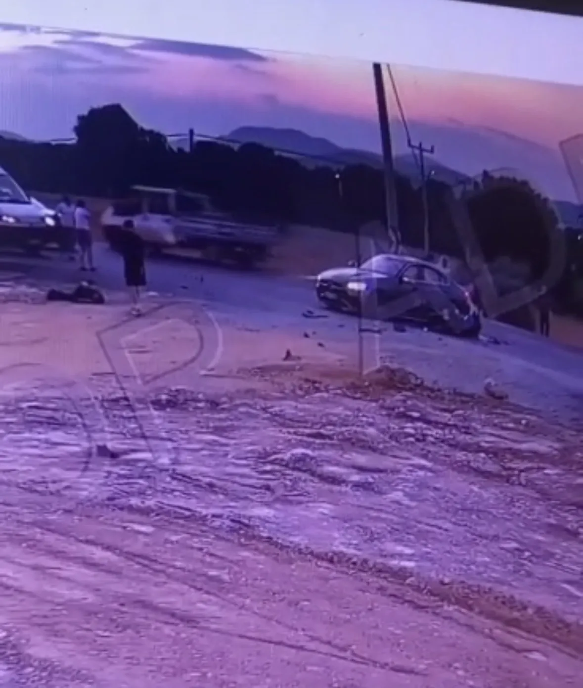 Muğla’da motosiklet kazası anı güvenlik kamerasında