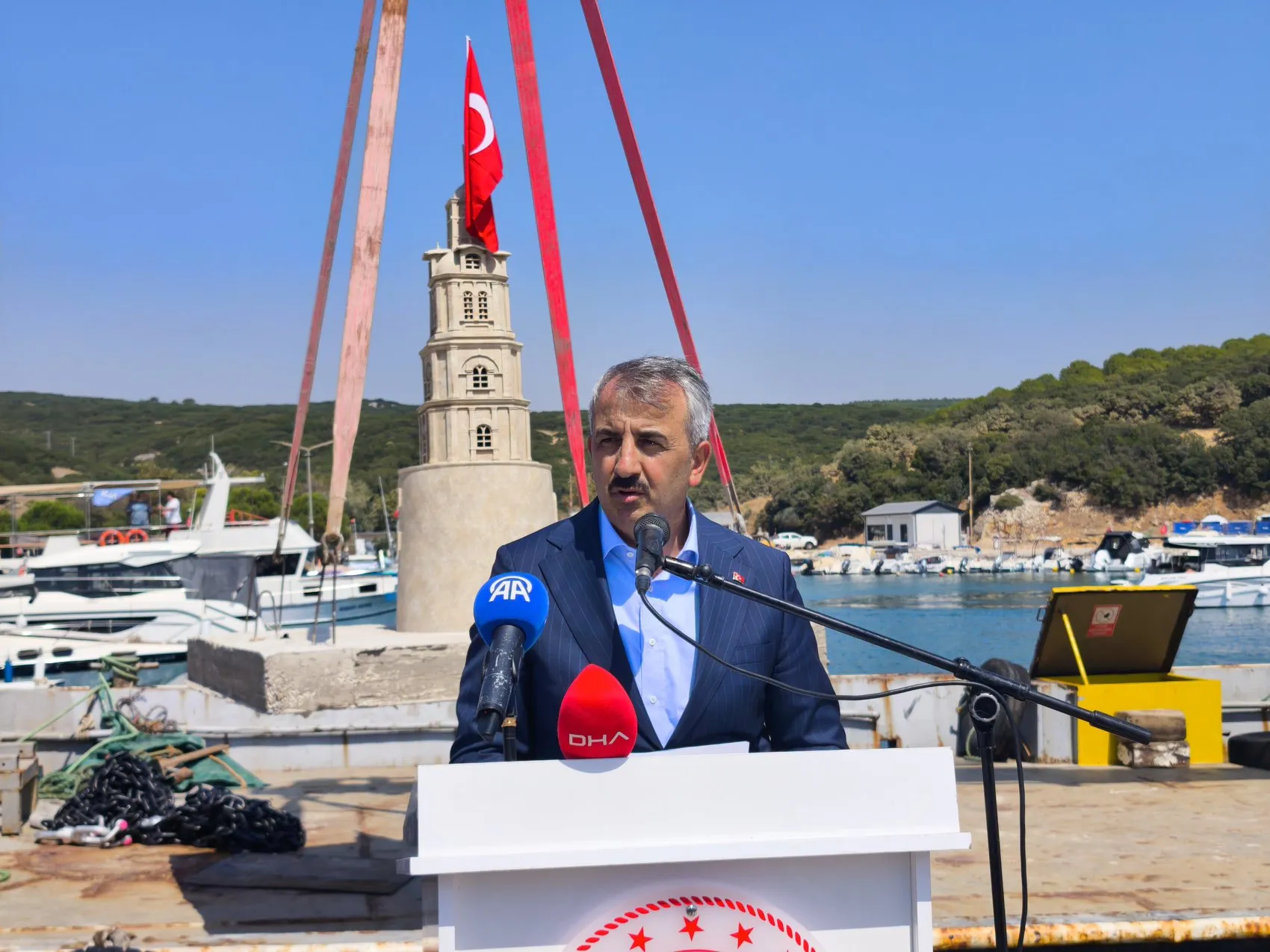 Saros'un dibine Edirne'nin simgeleri yerleşti, maketler resif oldu