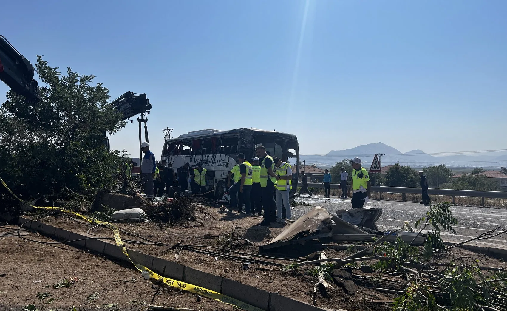 Kayseri yolunda otobüs faciası