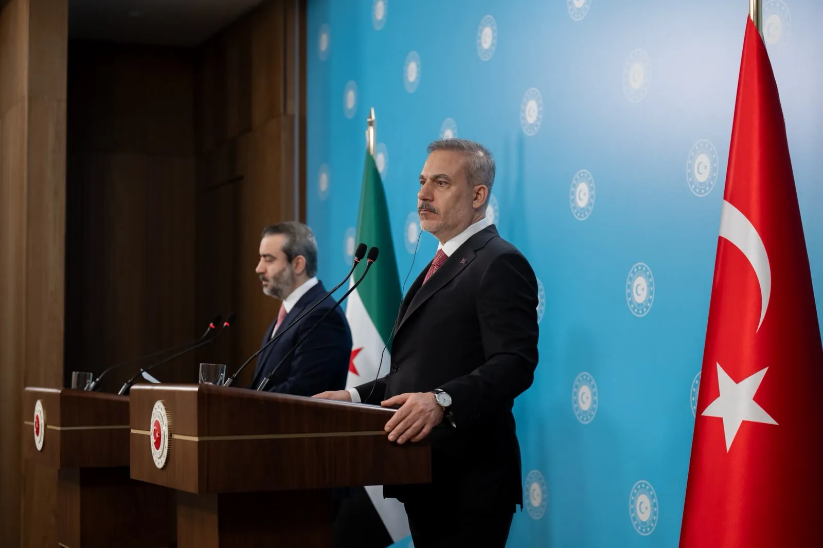 Fidan ve Şeybani'den Suriye ve Gazze için ortak mesaj