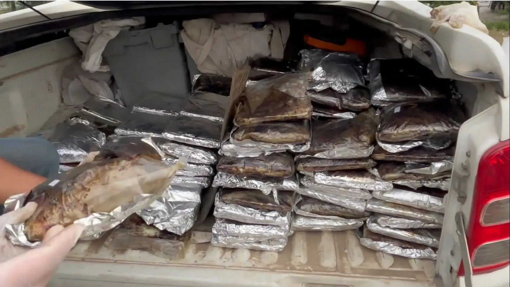 Samsun'da TIR operasyonu ile 132 kilo esrar ele geçirildi