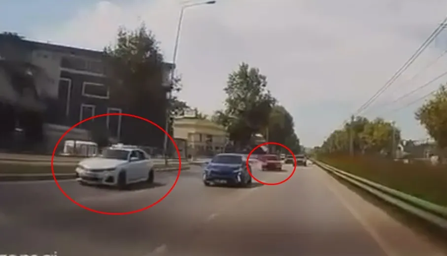 Bursa trafiğinde makas dehşeti kameraya yansıdı