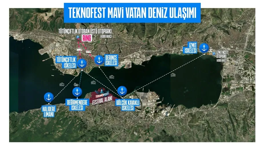 TEKNOFEST Mavi Vatan için Gölcük ulaşım planı hazır