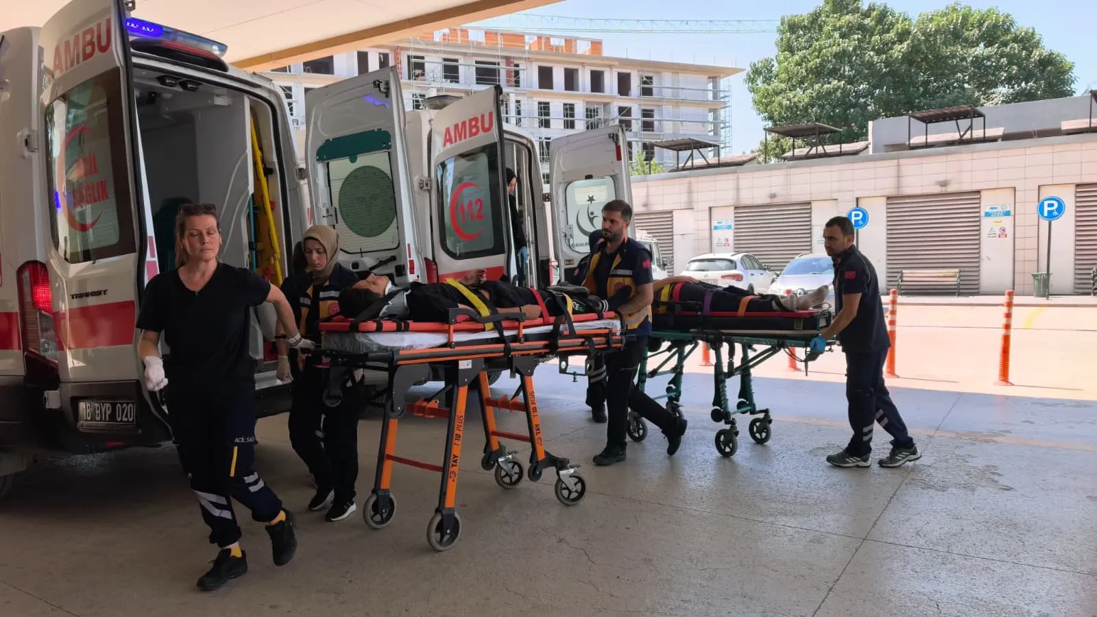 İnegöl’de motosiklet kazası kamerada