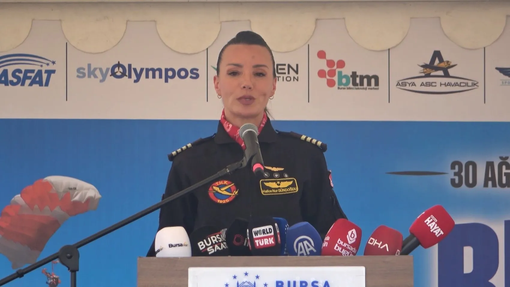 Bursa gökyüzünde tarihi gün: Zafer coşkusu Yunuseli'nde havacılıkla birleşti