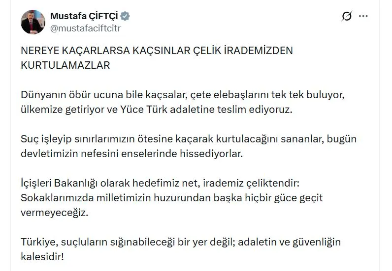Arjantin'de yakalanan suç örgütü lideri Türkiye'ye getiriliyor