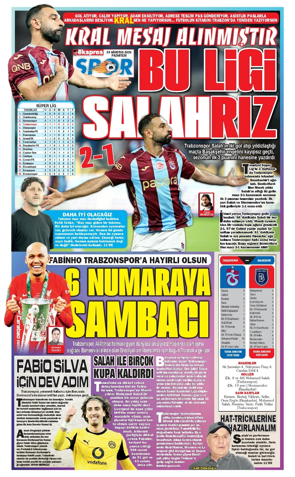 Trabzonspor’u 2 Gollük Salah Uçurdu, İlk Galibiyet Geldi