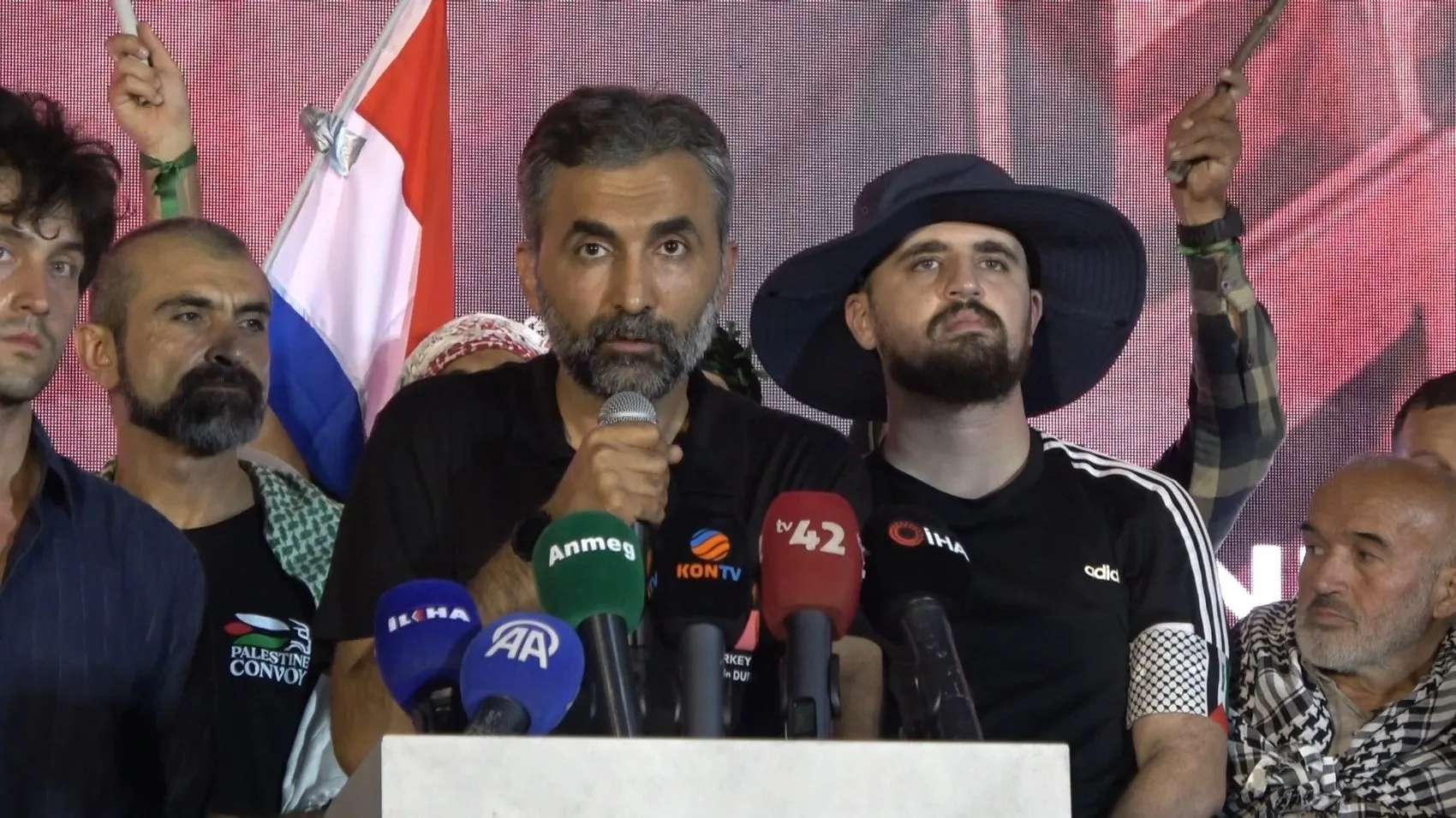 Filistin’e destek konvoyu Konya’ya ulaştı