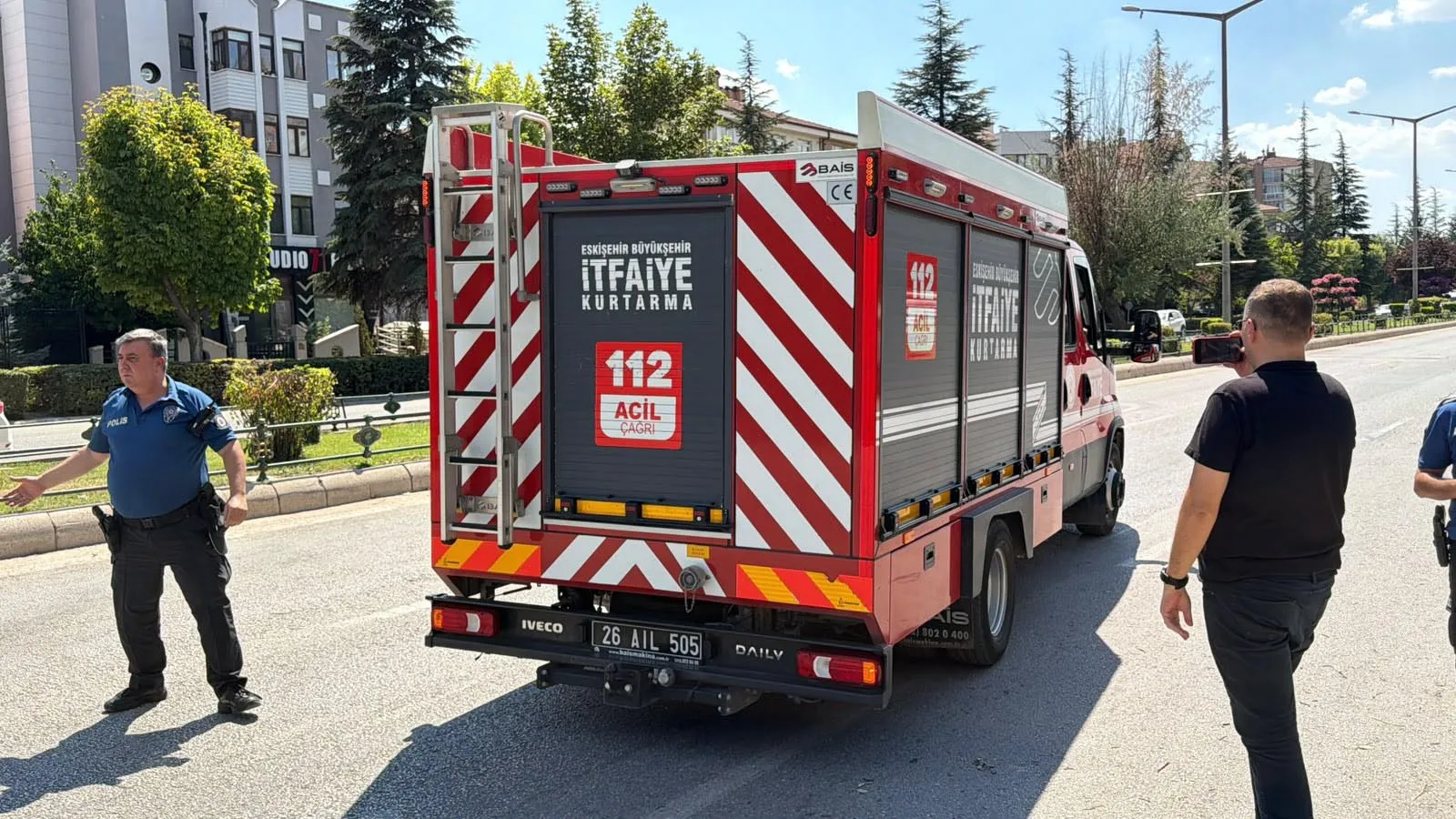 Eskişehir’de direksiyon hakimiyetini kaybeden sürücü kaza yaptı