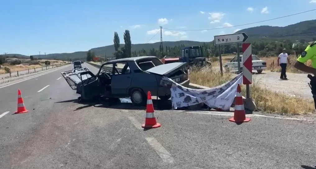 Kütahya Tavşanlı kara yolunda feci kaza