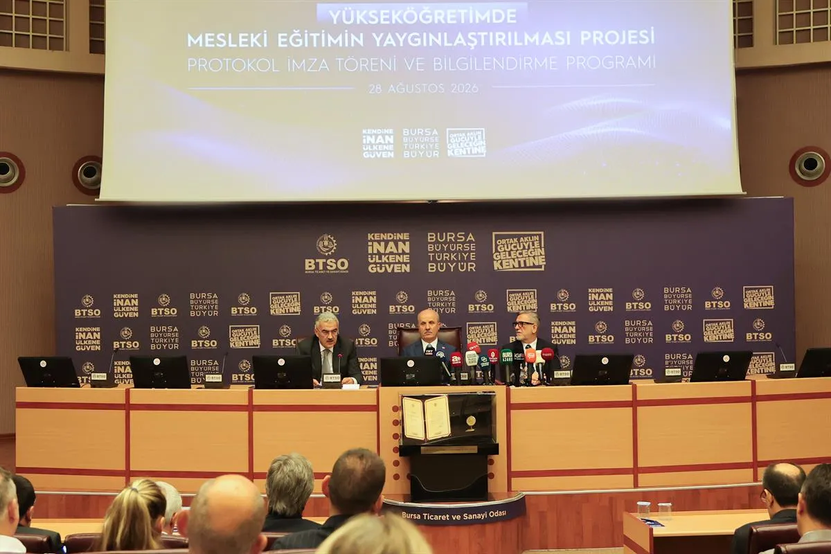 Bursa'da imzalanan protokolle mesleki eğitimde yeni dönem Öğrenciler işletmelerde uygulamalı eğitim alacak