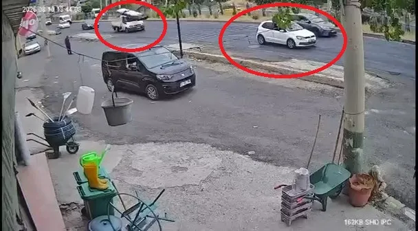 Diyarbakır Silvan yolunda ani fren tehlikesi