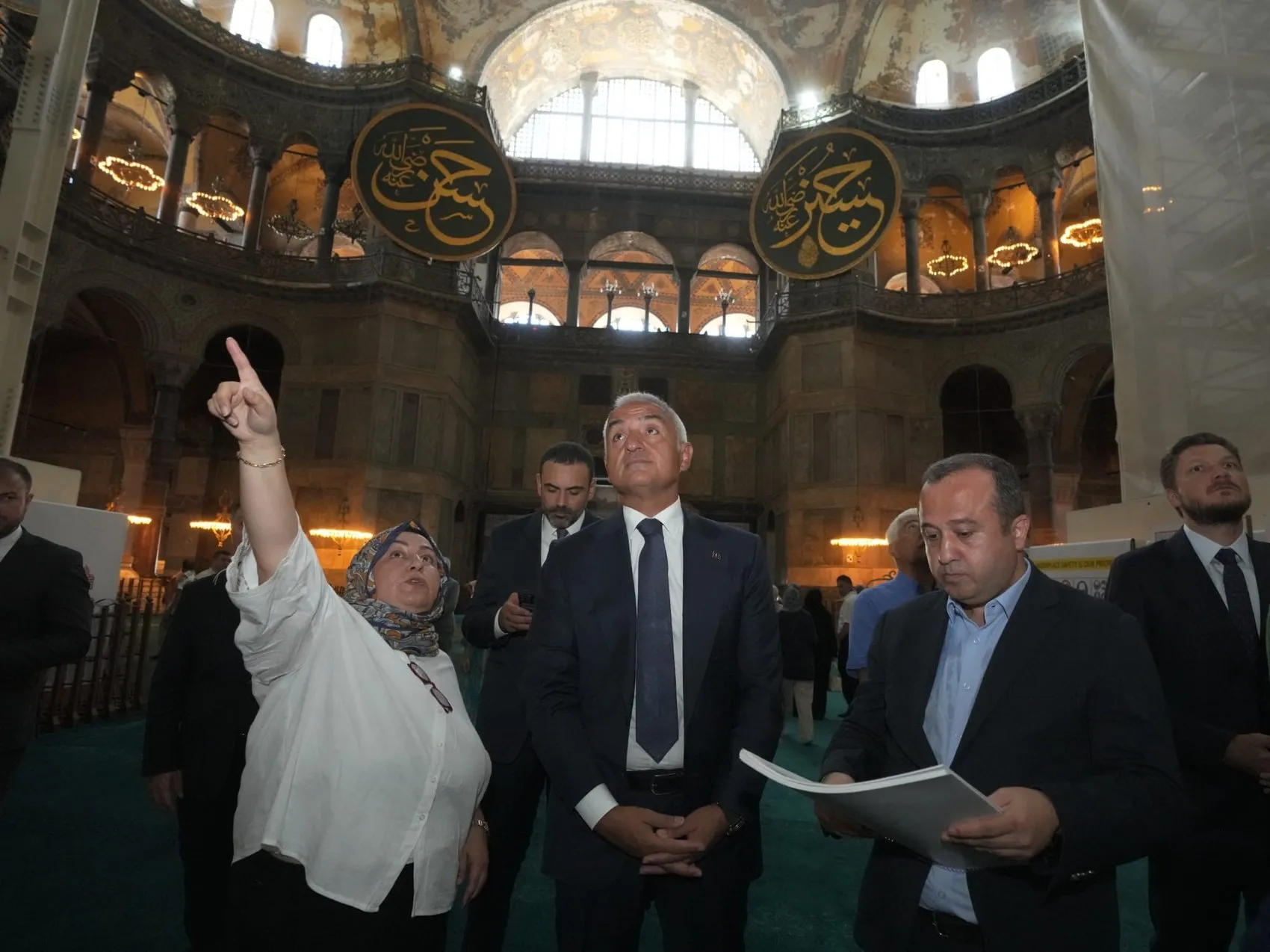 Ayasofya'da Tarihi Restorasyon Seferberliği 3 Etabın Ardından Gözler Kubbede