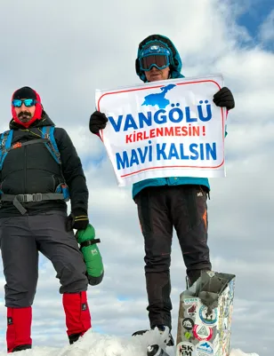 Van Gölü'nün sesini 5 bin metrede duyurdular