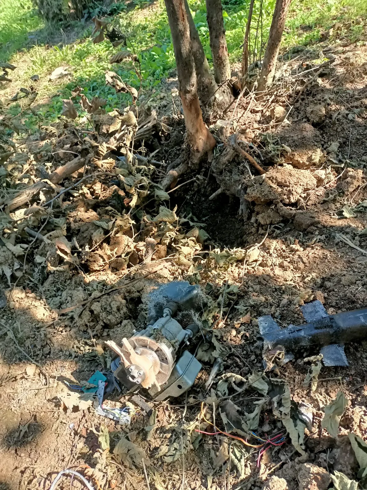 Düzce’de bir fındık bahçesine insansız hava aracı düştü