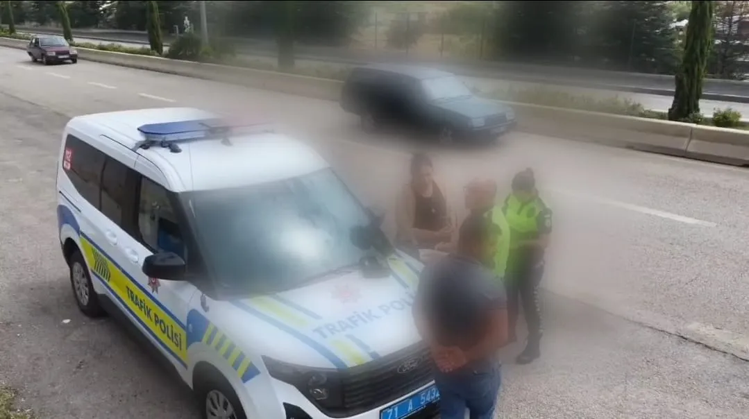 Kırıkkale'de film sahnelerini aratmayan kaçış: Dron takibiyle yakalandı